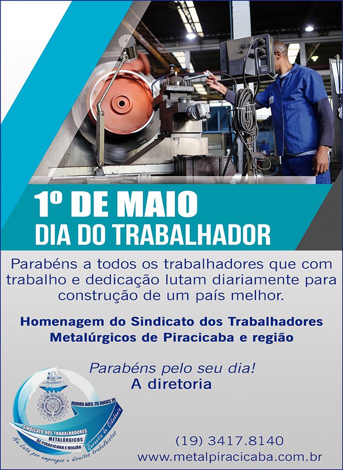 1° de Maio, Dia do Trabalhador | Sindicato dos ...