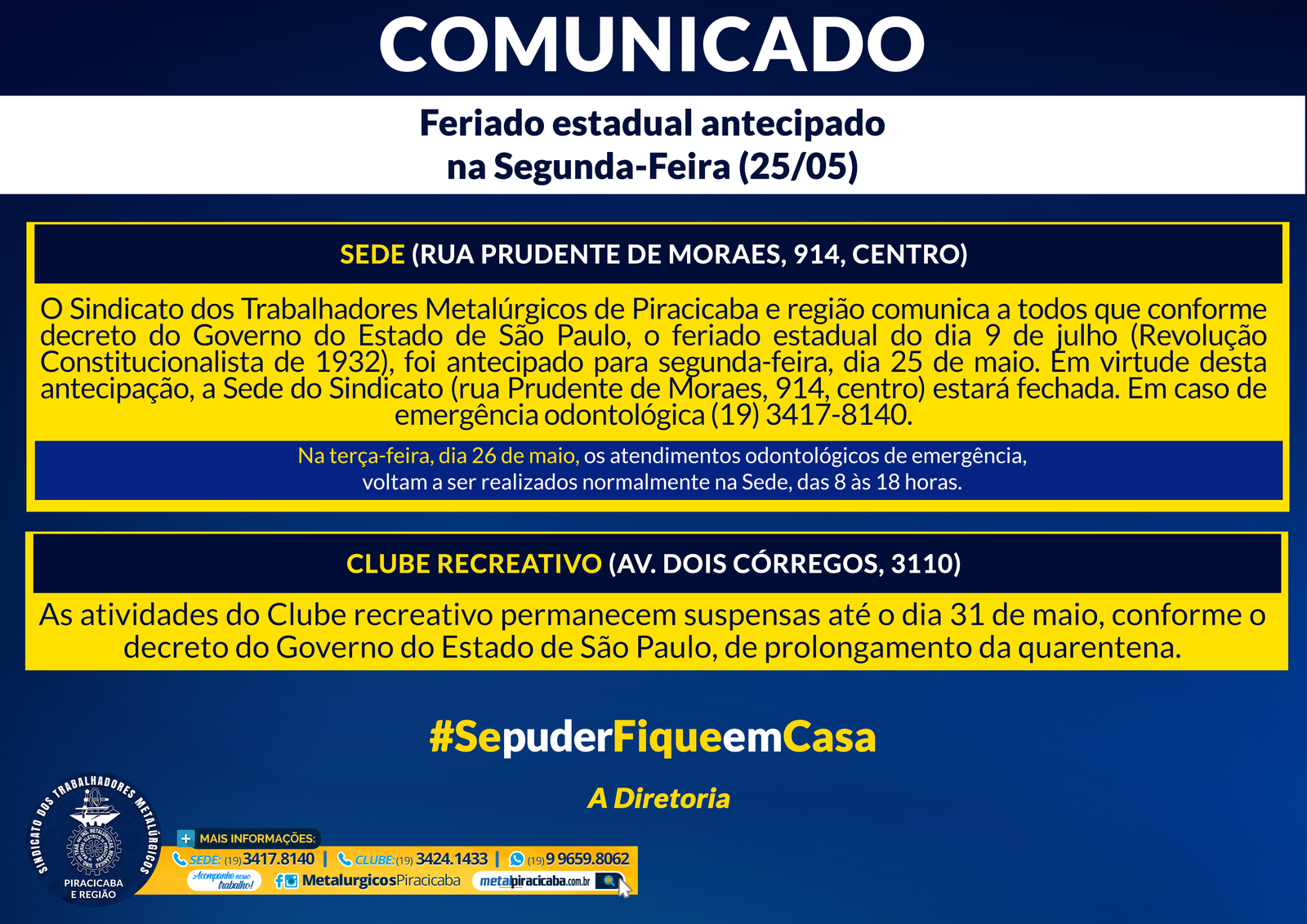 Repartições estaduais fecham no feriado do dia 5 de agosto. - ClickPicuí -  Informação com Credibilidade